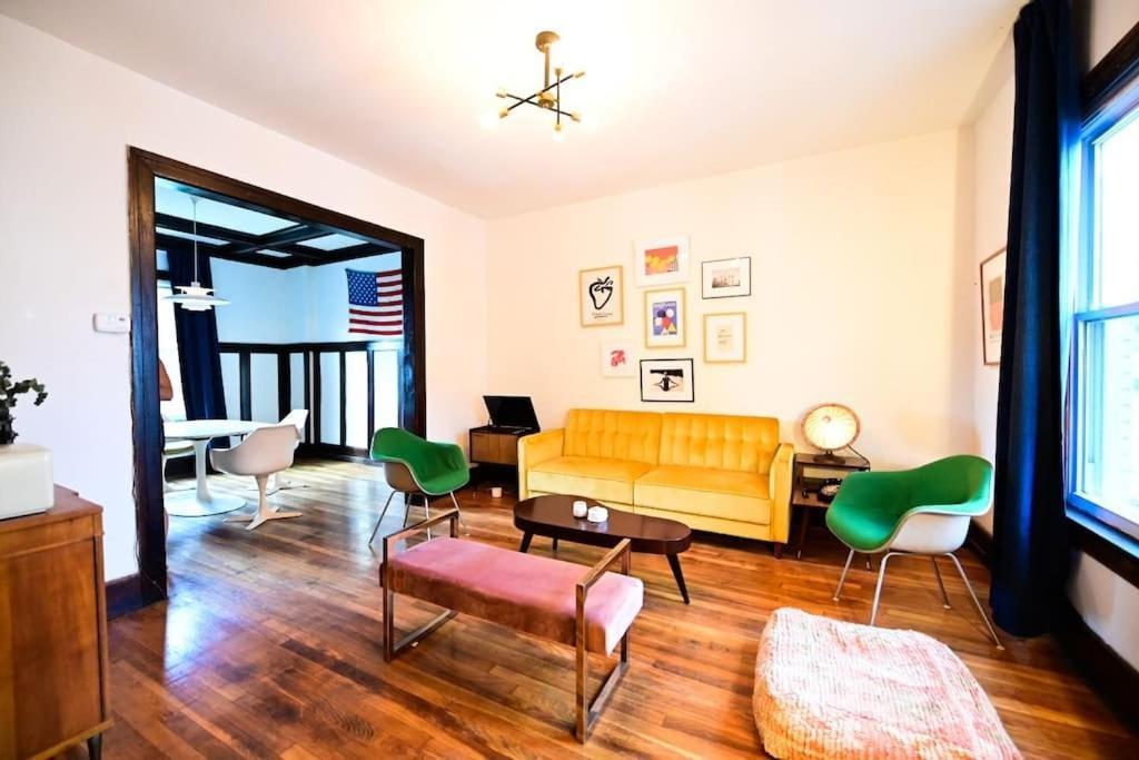 Luxe Mid-Century Styled Historic Townhouse #2 Villa Detroit Ngoại thất bức ảnh